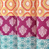 Lush Decor Bohemian Stripe Shower Curtain, 72" W x 72" L, Fuchsia & Orange - Bathroom Curtain - Striped Shower Curtain - Boho Decor - Fabric Showe...