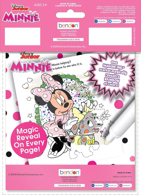 Bendon Minnie Mouse Imagine Ink Coloring Book 6-Pack Party Supplies 30222-TG, Multicolor...