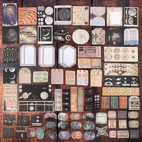 Draupnir 200pcs Vintage Junk Journal Supplies,Scrapbook Supplies Scrapbooking Paper and Stickers Ephemera for Art Aesthetic Journaling Kit Collage...