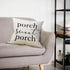 Mancheng-zi Porch Throw Pillows 18x18, Farmhouse Porch Decor, Outdoor Pillow Covers (White)...