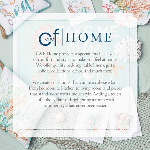 C&F Home 16" x 72" Amber Sands Cotton Nautical Coastal Themed Window Treatment Curtain Valance All Seasons Summer Beach House Sea Ocean Living Roo...