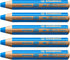 STABILO Woody 3 in 1 Multi Talent Pencil Crayon - Cyan Blue (Pack of 5)...