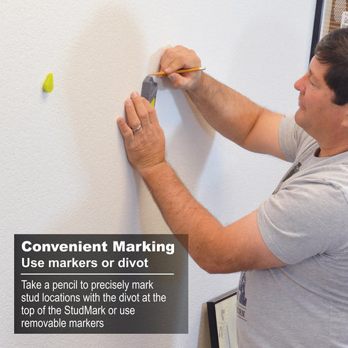 Calculated Industries 7310 StudMark Magnetic Stud Finder with 2 Removable Magnet Markers | Finds & Marks up to 3 Stud Locations | Updated 2020 Mor...