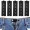 5pcs Waist Extender Button Elastic Comfy Adjustable Waistband Expanders for Men and Women Jeans Pants Skirt Dress Trousers (Black)...