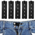 5pcs Waist Extender Button Elastic Comfy Adjustable Waistband Expanders for Men and Women Jeans Pants Skirt Dress Trousers (Black)...