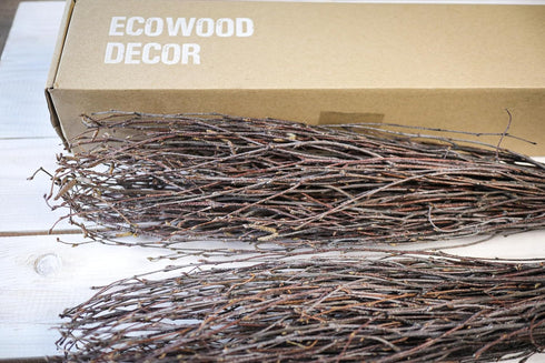 100 pcs Birch Twigs for vase decoration. Set of 2 Bundles of Branches 100% natural sticks 17 inches...