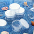SATINIOR 6 Pack 4 oz Plastic Jars Containers with Lids Wide-mouth Refillable Leakproof Reusable Round Empty Jars for Travel Cosmetic Dry Food Spic...