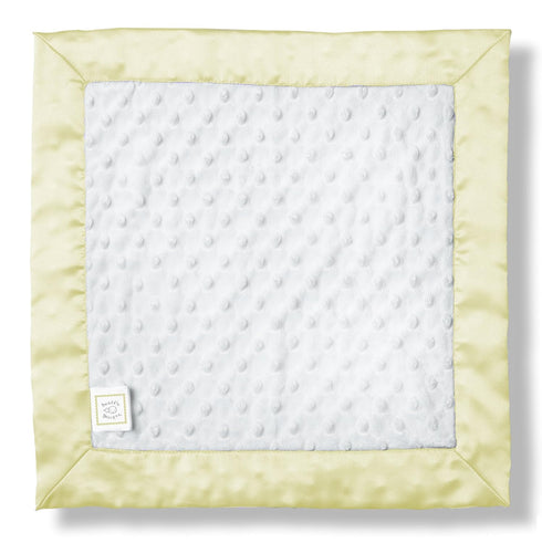 SwaddleDesigns Baby Lovie, Small Security Blanket, Plush Dots with Satin Trim, Pastel Yellow...