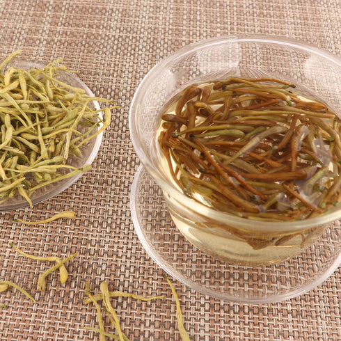 Elitea 3oz Honeysuckle Tea Wild Lonicera Japonica Loose Buds Dried Flower Herbal Tea Jin Yin Hua 100% Natural...