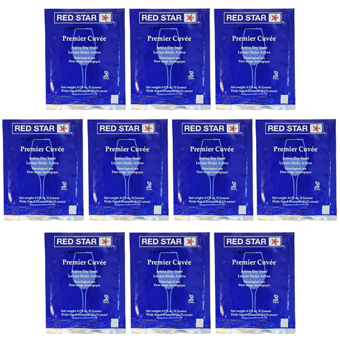 Red Star Premier Cuvee Wine Yeast, 5g - 10-Pack...