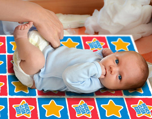 Disposable Changing Pad Liners - 18 Waterproof, Soft, Absorbent Multi Use Pads by Mighty Clean Baby in Portable 2 Packs for Your Diaper Bag...