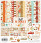 Carta Bella Paper Company Fall Market Collection Kit paper, orange, red, teal, cream, brown, green, 12-x-12-Inch...