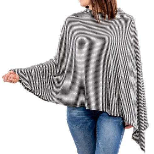 WeeSprout Nursing Cover for Breastfeeding, Feeding Cover for Breastfeeding, Soft & Breathable Nursing Poncho, Neck Insert for Hands-Free View, Mac...
