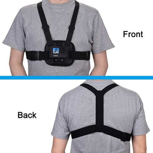 Suptig Chest Mount, Adjustable Chest Strap, Breathable Material for Gopro Hero 12 Hero 11 Hero 10 Hero 9 Hero 8 Hero 7 Hero 5 Hero 4 Hero 3, AKASO...