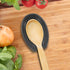 OGGI Spooner Ceramic Spoon Rest- Spoon Rest for Stove Top, Spoon Holder for Countertop, Kitchen Decor for Counter, Coffee Bar Accessories, Gray...