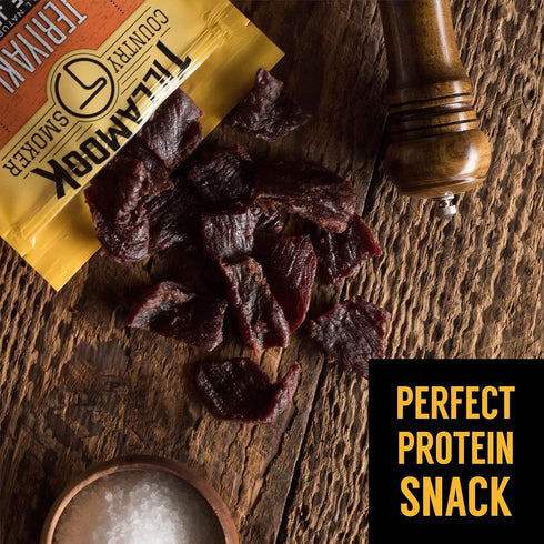 Tillamook Country Smoker Real Hardwood Smoked Beef Jerky, Teriyaki, 2.5 Ounce...