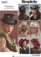 Simplicity 8361 Women's Steampunk Hat Sewing Pattern, Sizes S-L...