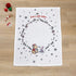 Disney Winnie The Pooh and Piglet White, Red, and Green Christmas Holiday Wreath Santa's Little Helper Photo Op Super Soft Baby Blanket...