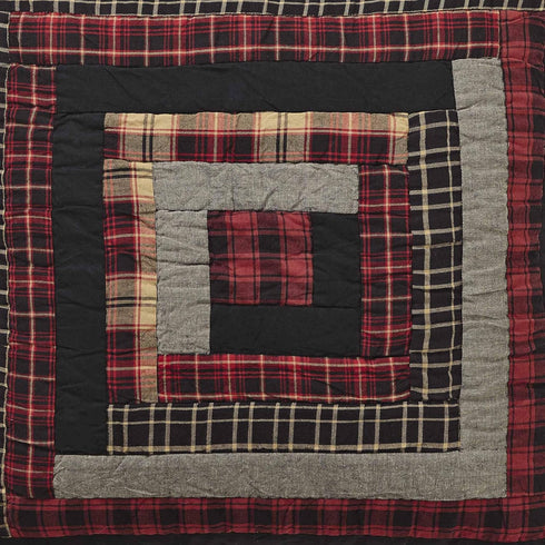 VHC Brands Rustic & Lodge Cumberland Quilted Bedding Accessory, Euro Sham 26x26, Chili Pepper Red...