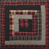 VHC Brands Rustic & Lodge Cumberland Quilted Bedding Accessory, Euro Sham 26x26, Chili Pepper Red...