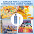 Updated Diamond Painting Sealer 250ML with Silicone Brush, 5D Diamond Painting Glue Accessories Permanent Hold & Shine Effect for Diamond Painting...