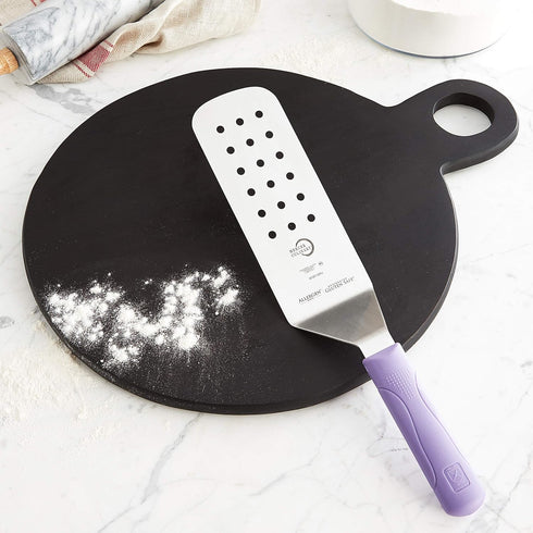 Mercer Culinary Millennia Perforated Turner/Spatula, 8 Inch x 3 Inch Blade, Purple Handle...