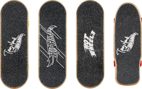 Hot Wheels Skate Tony Hawk Fingerboard & Removable Skate Shoes Multipack, 4 Boards, 2 Pairs of Skate Shoes, 1 Exclusive Set (Styles May Vary)...