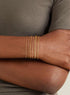 DEARMAY Waterproof Gold Bracelets Set for Women Trendy, Dainty 14K Real Gold Plated Jewelry Fashion Stackable Tennis Beaded Figaro Herringbone Pap...
