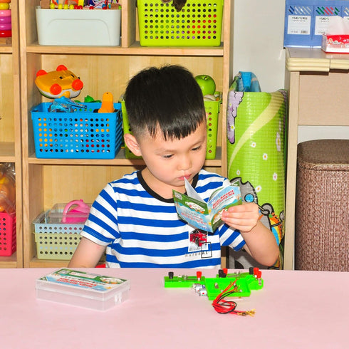 OSOYOO Kids Electricity Circuit Learning Kit for Science Study,Series Circuit Parallel Circuit, Physics Experiments Learning Tool for kids Age 5+...