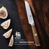 KYOKU 4.5 Inch Paring Knife - Daimyo Series - Fruit Knife with Ergonomic Rosewood Handle, and Mosaic Pin - Japanese 440C Stainless Steel Kitchen K...
