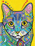 Dimensions Cat, PencilWorks Color by Numbers Kit for Adults and Kids, 9'' x 12'...