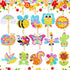 Inbagi 15 Pcs Spring Diamond Painting Keychains Spring Flower Diamond Art Keychains Spring Animal 5d Diamond Key Chains Ring Pendant DIY Diamond D...