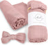 Baby Want Designs Neutral Swaddles for Newborns & Bow — 47x47 Inches 70% Viscose Derived from Bamboo & 30% Organic Cotton Swaddle Blankets — Premi...