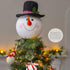Ornativity Snowman Head Tree Topper - Xmas Holiday Decor Tree Top Winter Snow Man Topper Ornament Decoration for Christmas Tree Toppers 10"...