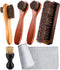 Youngjoy 6 Pieces Horsehair Shine Shoes Brush Kit Polish Dauber Applicators (B)...
