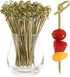 100 PCS Cocktail Picks, 4.7 Inch Toothpicks for Appetizers, Natural Bamboo Knot Skewers, Mini Food Sticks, Fancy Tooth Picks for Drinks,Fruit,Char...