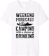 RV Camping Gear Funny Camping Gifts Weekend Forecast Camping Premium T-Shirt...