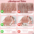 KatchOn, Rose Gold Fringe Curtain - XtraLarge 3.2x8 Feet, Pack of 2 | Rosegold Backdrop for Anniversary, Wedding, Bachelorette Party Decorations| ...