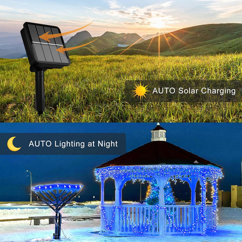 Solar String Lights for Outside, 39Ft 100 LED Solar String Lights Outdoor with 8 Modes?Solar Lights for Outside Waterproof for Yard, Fence,Balcony...