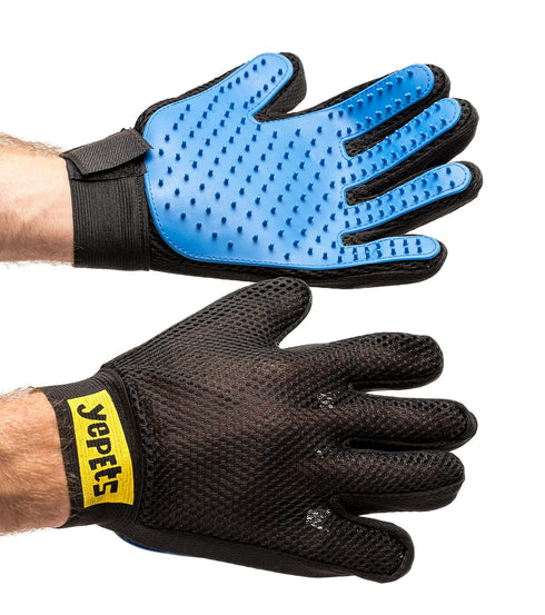 PAIR of Low-Cost Pet Grooming Gloves - Superior Care for Your Furry Friends. Ideal for Grooming, Deshedding, Bathing & Massaging Your Dogs & Cats ...