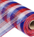 4th of July Deco Poly Mesh, Red White Blue - 10 inches X 10 Yards...