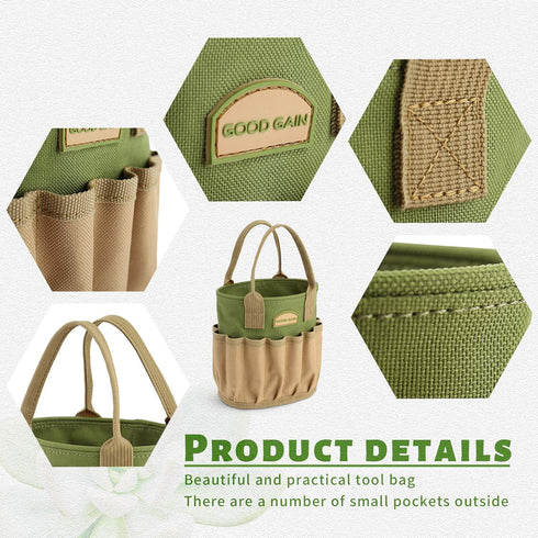 13 Pieces Succulent Tools Kit with Organizer Bag, Gardening Tool Set with Tote,Mini Succulent Garden Tool Kit Succulent Bonsai Planter Set Indoor ...