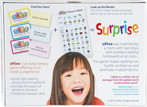 Early Reader Treasure Hunt Game – Award Winning Educational Scavenger Hunt Activity for New Readers - Picture Dictionary, Clue/Flash cards - All A...