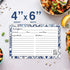 Recipe Cards 4" X 6" Double-Sided Premium Thick Card Stock Great Gift for Amateurs or Experienced Chefs (Pack of 50) (Blue)...
