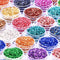 24 Box Crushed Glass Craft Glitter Fine for Resin Art, Small Broken Glass Pieces Irregular Metallic Crystal Chips Chunky Flakes Sequins for Nail A...