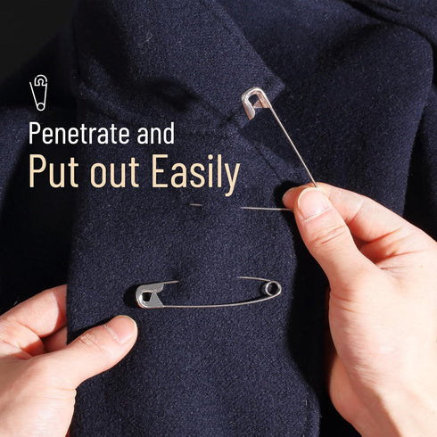 Mr. Pen- Safety Pins, 3 Inch, 50 Pack, Oversize Safety Pin, Large Safety Pins for Clothes, Oversized Safety Pins for Clothes, Large Safety Pins He...
