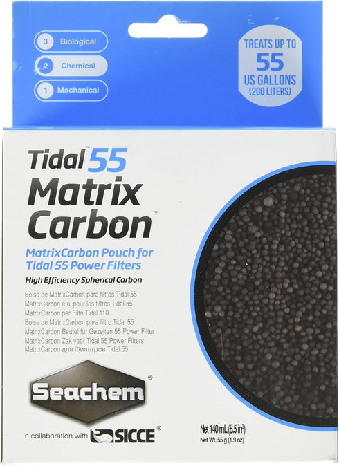 Seachem Laboratories 6509 140 mL 55 Matrix Carbon Tidal Filter...