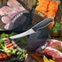 DELFINA 6 Inch Boning Knife for Meat Cutting, Semi-flexible Curved Blade Processing Knife, Premium Stainless Fish Fillet, BBQ Brisket Meat Trimmin...