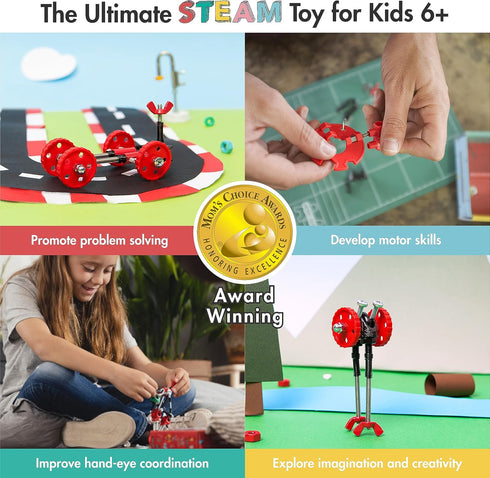 Vehicle Stem Building Toys, Educational Build Your Own Robot Toy for Kids Age 6 7 8 9+ Year Old Boys and Girls, Stem Toys Engineering Kit, Constru...