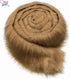 Furryvalley Faux Fur Trim Raccon Fox Fur Ribbon Craft Furry Stripe for Slippers Slides Fringe 2 Yards (Coffee)...